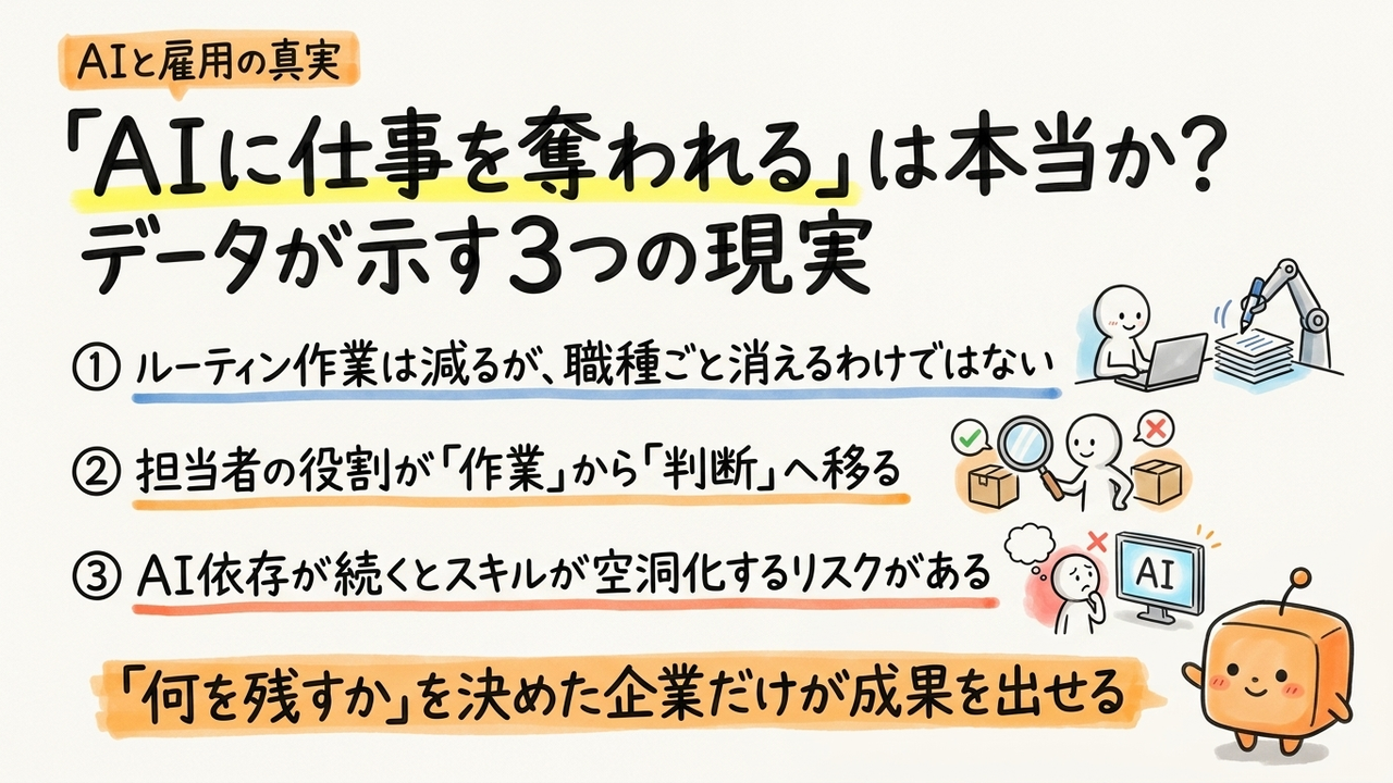 AI導入で失業増加、実データは別の現実を示す