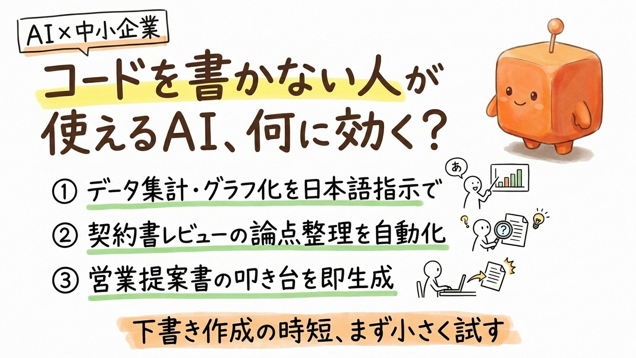 「コードが書けない営業・分析担当」がCodexを使い始めた——役割別プラグイン6種は中小企業の何に効くか